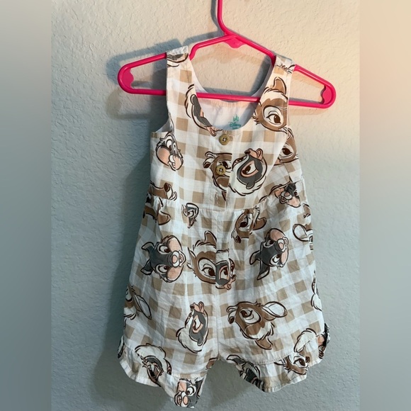 Bambi Disney Baby Girl Shortall 12 Month Bubble Snap - Picture 2 of 4